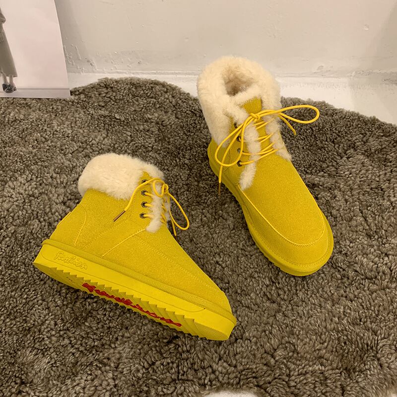 ブーツショートウィンターカジュアルベルベットスリーブ 靴 シューズ コットン 冬物 フェイクシューズ97942246031