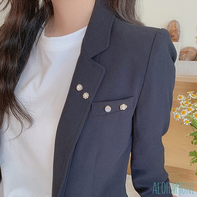 ALOHAMONI (アロハモニ) ブローチ タックピン 10個 セット ピンブローチ ピンバッジ ラペルピン ネクタイピン タイタック ハットピン ボタン 縫製不要 レディース メンズ キッズ ユニセックス (ラインストーン)