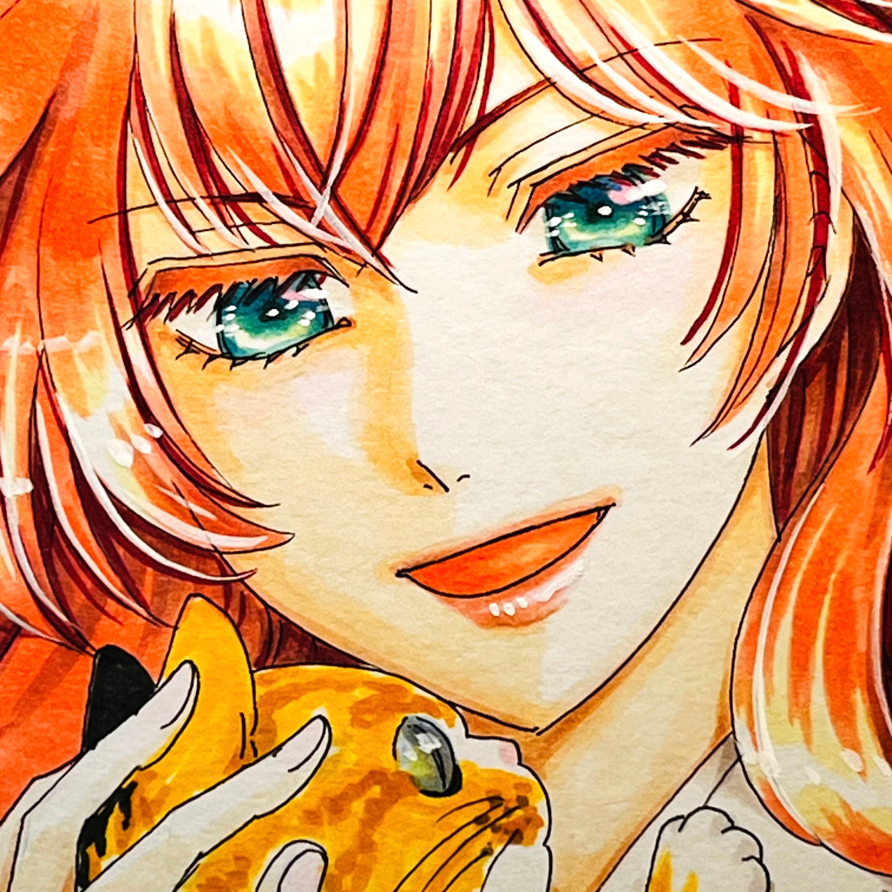 直筆イラスト色紙 葵（三毛猫） | 中貫えりSHOP