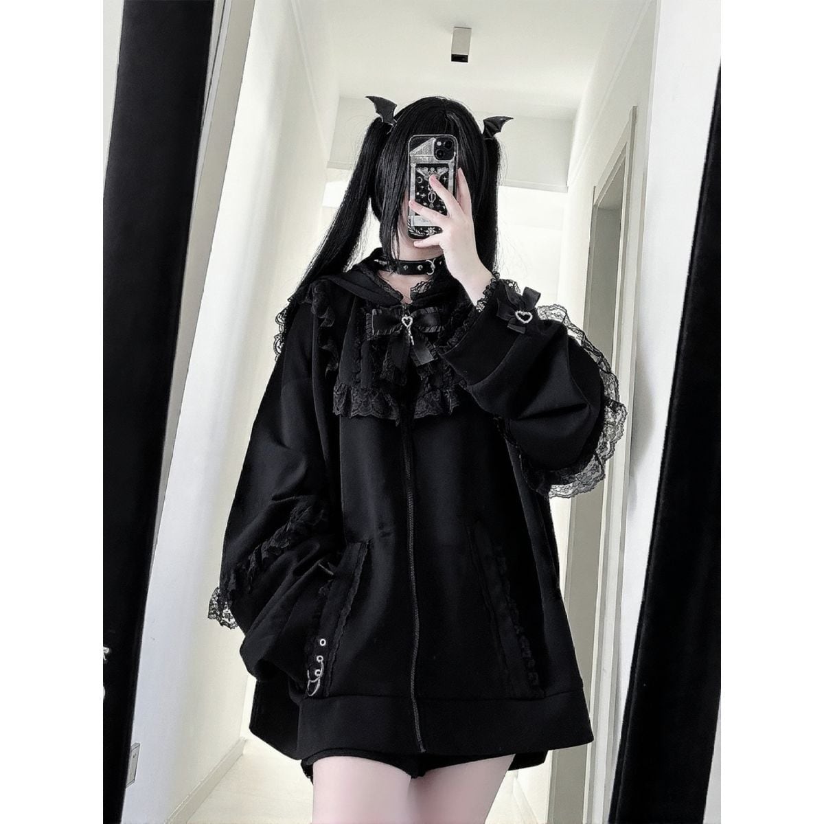 サブカル系うさ耳オーバーサイズパーカー：ロングパンツ | Maiden's Rêve