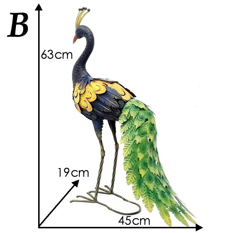 ガーデンライト ソーラーライト ガーデンインテリア 孔雀 ピーコック 防水 屋外 庭 ベランダ 鳥 Bird カラフルライト 幻想的 イルミネーション B 鳥 孔雀 ピーコック ガーデンライト ソーラー ライト 太陽光 自動感光
