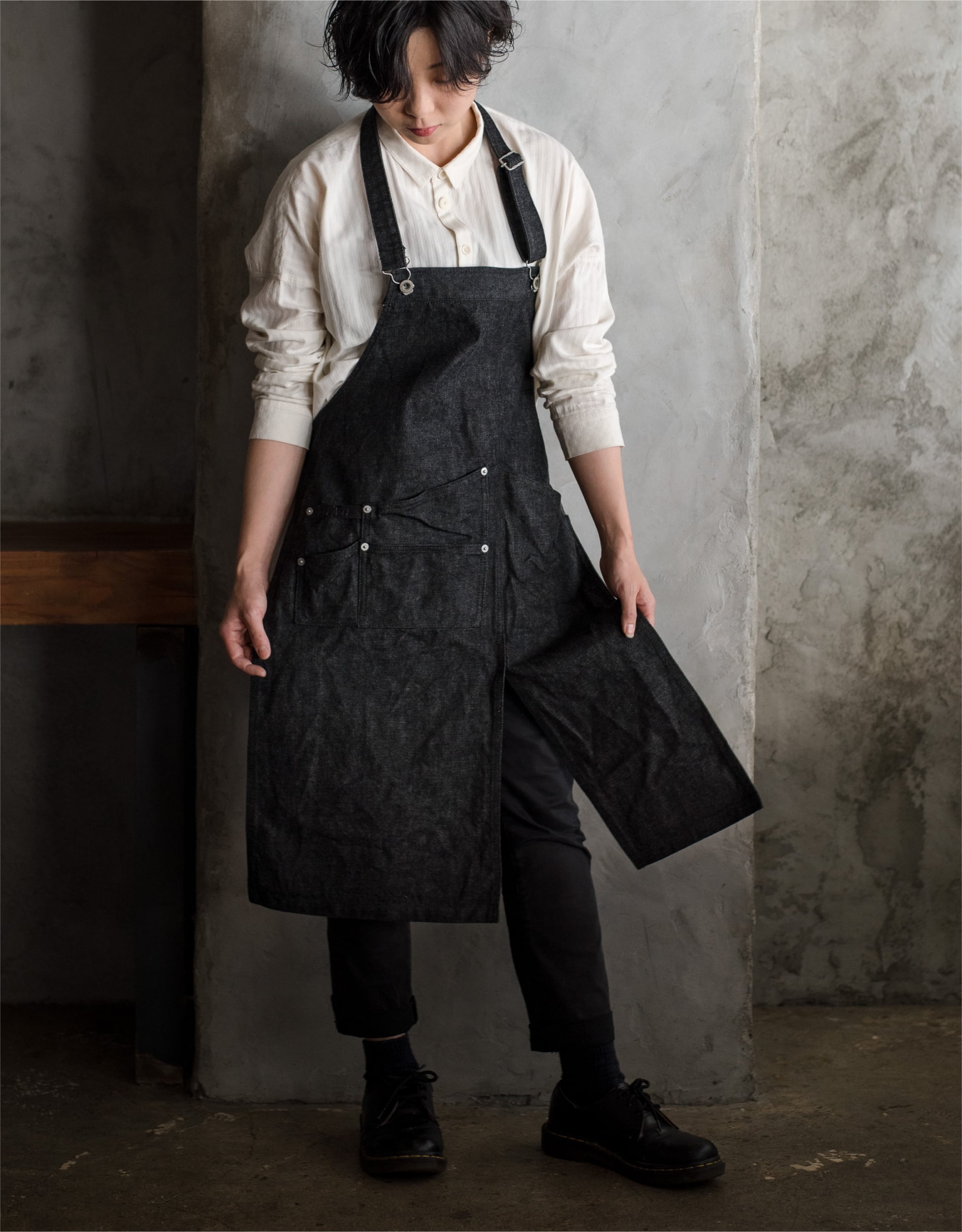 【ツールエプロン】 デニム/ブラック