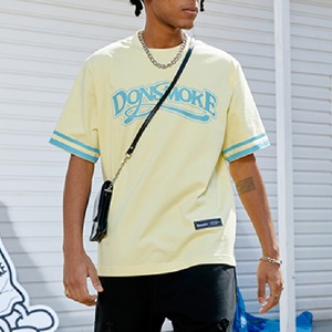【DRIP1826】DS Deformed Logo Print Tee
