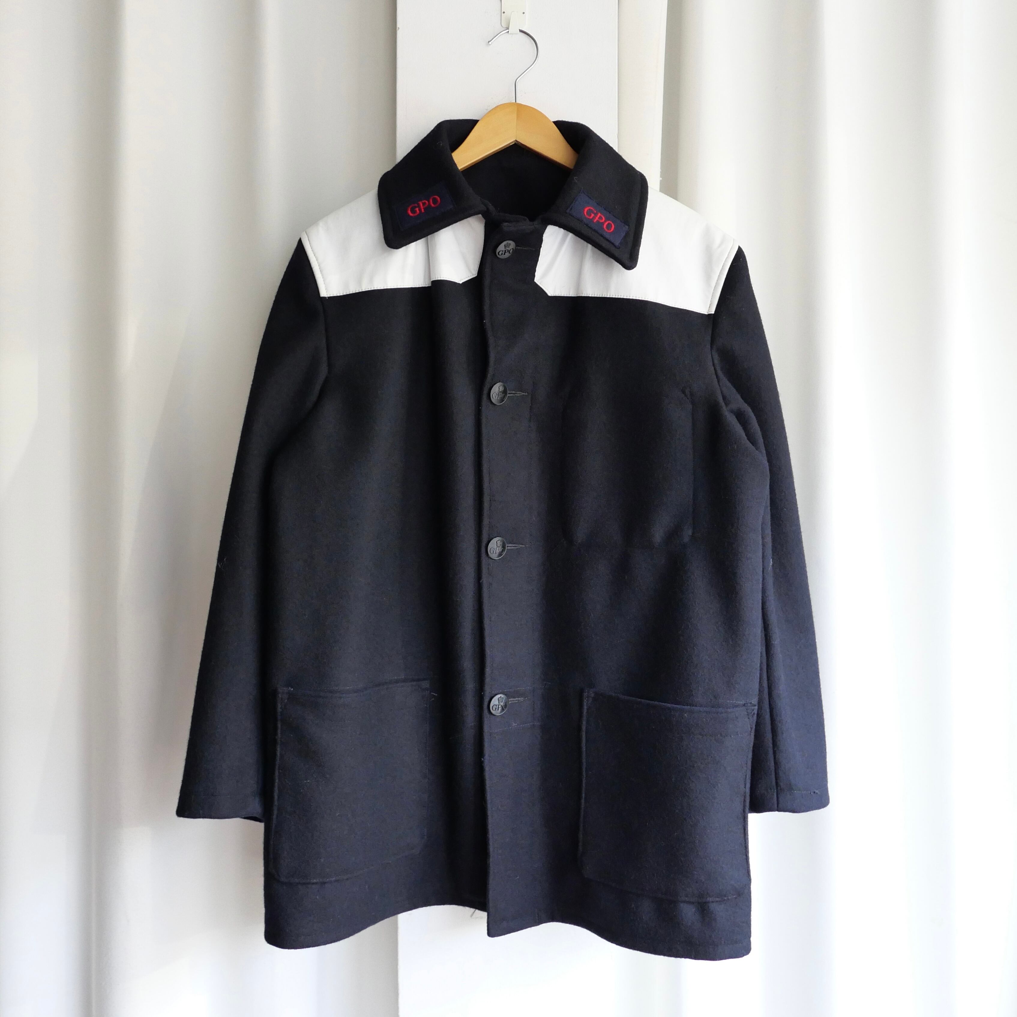 60s UK vintage GPO jacket. 希少 50〜60s navy Duffle Coat ダッフル