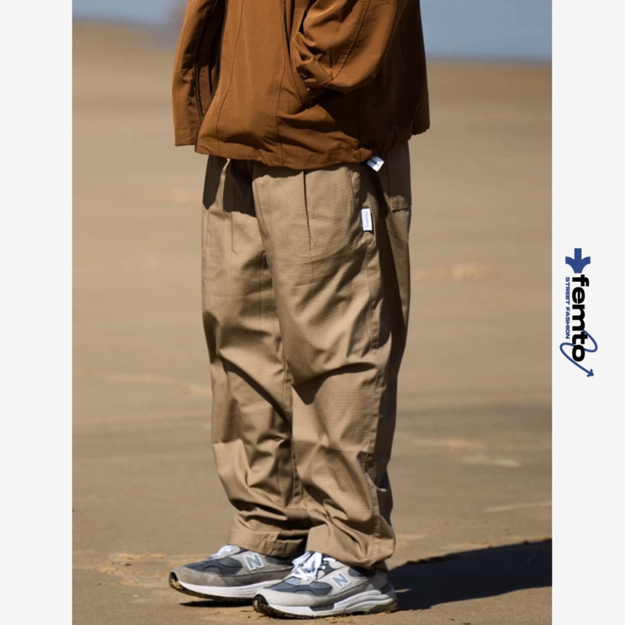 Loose silhouette wide pants 0218 - 1