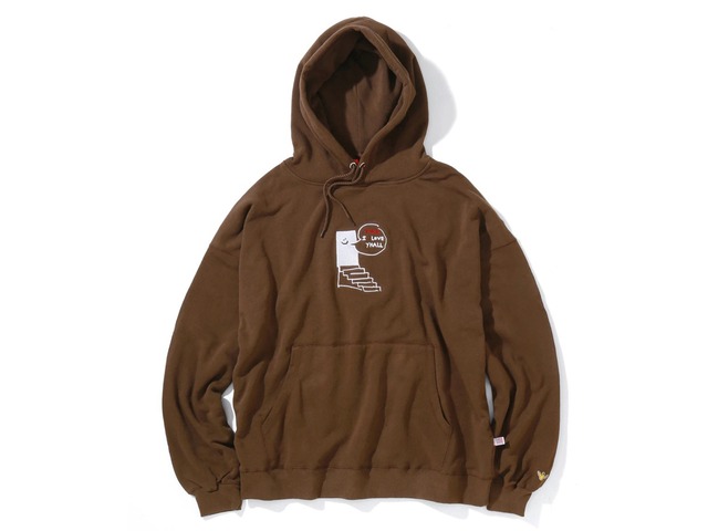 FLATLUX x Mark Gonzales LOVE HOODIE (MOCHA)