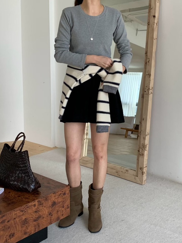 (即納) signature / Basic kimo tee 2color