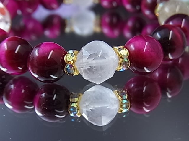 希少 ストロベリークォーツ 大玉 ブレスレット 恋愛運 金運 魔除け 天然石 希少 ストロベリークォーツ 大玉 ブレスレット 恋愛運 金運 魔