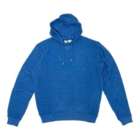 FILIPPO DE LAURENTIIS(フィリッポ デ ローレンティス)cotton pile hoodie(H0ML3A45/V860)/BLUE