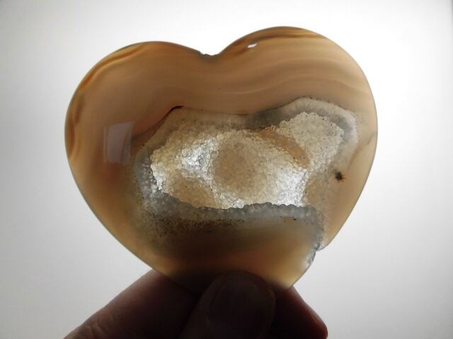 【瑪瑙カービング】　ハート瑪瑙　no.6