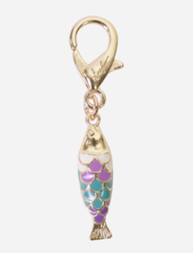ラコックフランセーズ メッセージチャーム CHARMS FANTAISIE (ファンシーチャーム)POISSON (フィッシュ/魚)エナメルチャームDORE ET VIOLET (ゴールド＆パープル)