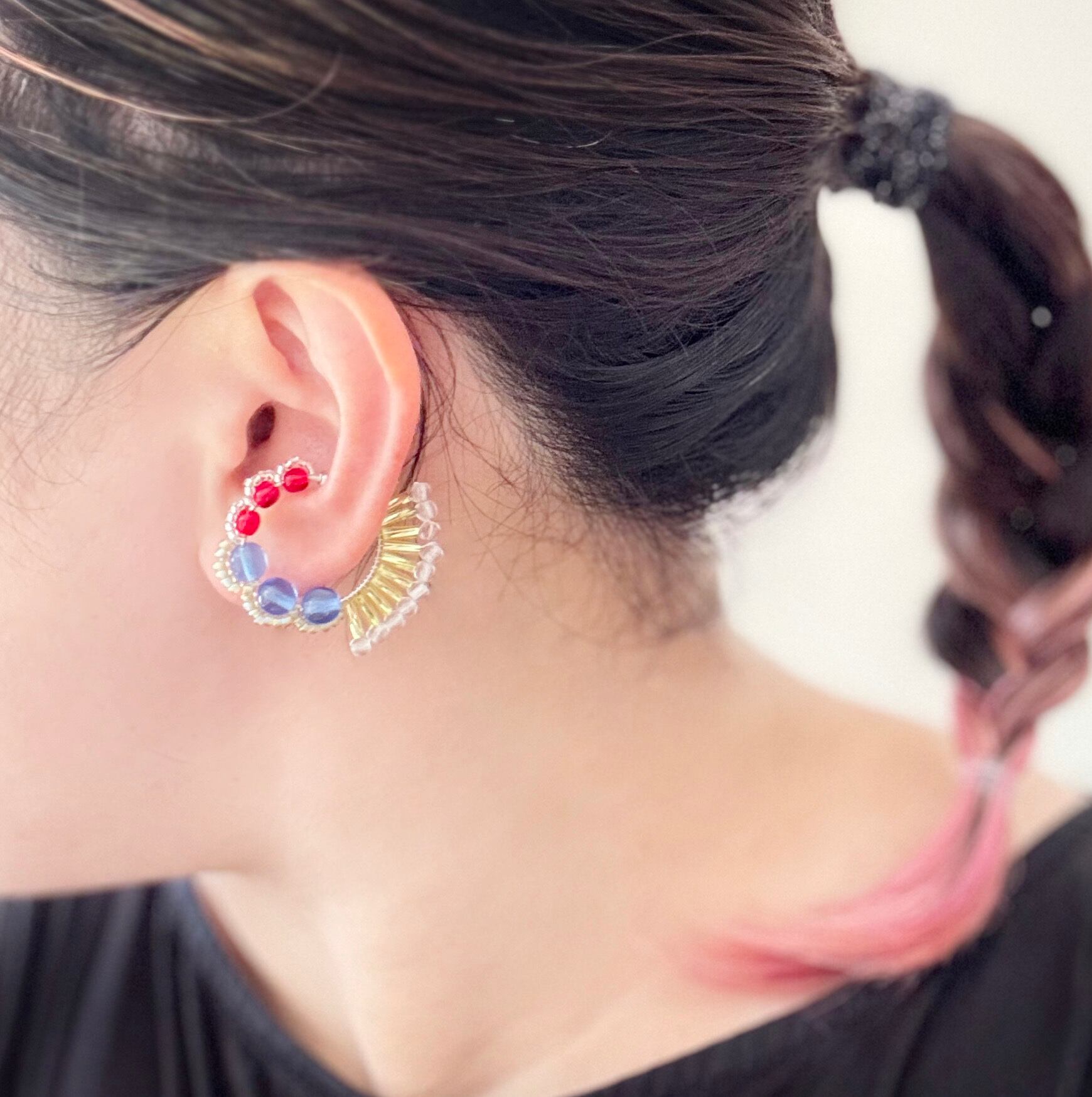 ＜Rollo～イロヅクビジュー～＞イヤーカフ『 ハミングバード/hummingbird 』<36>