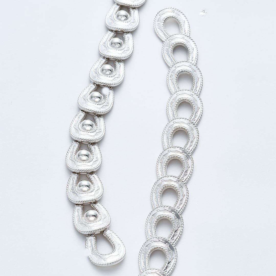 BN-096 Spirit Horseshoe Bracelet (ALL beads) | WAKAN SILVER SMITH