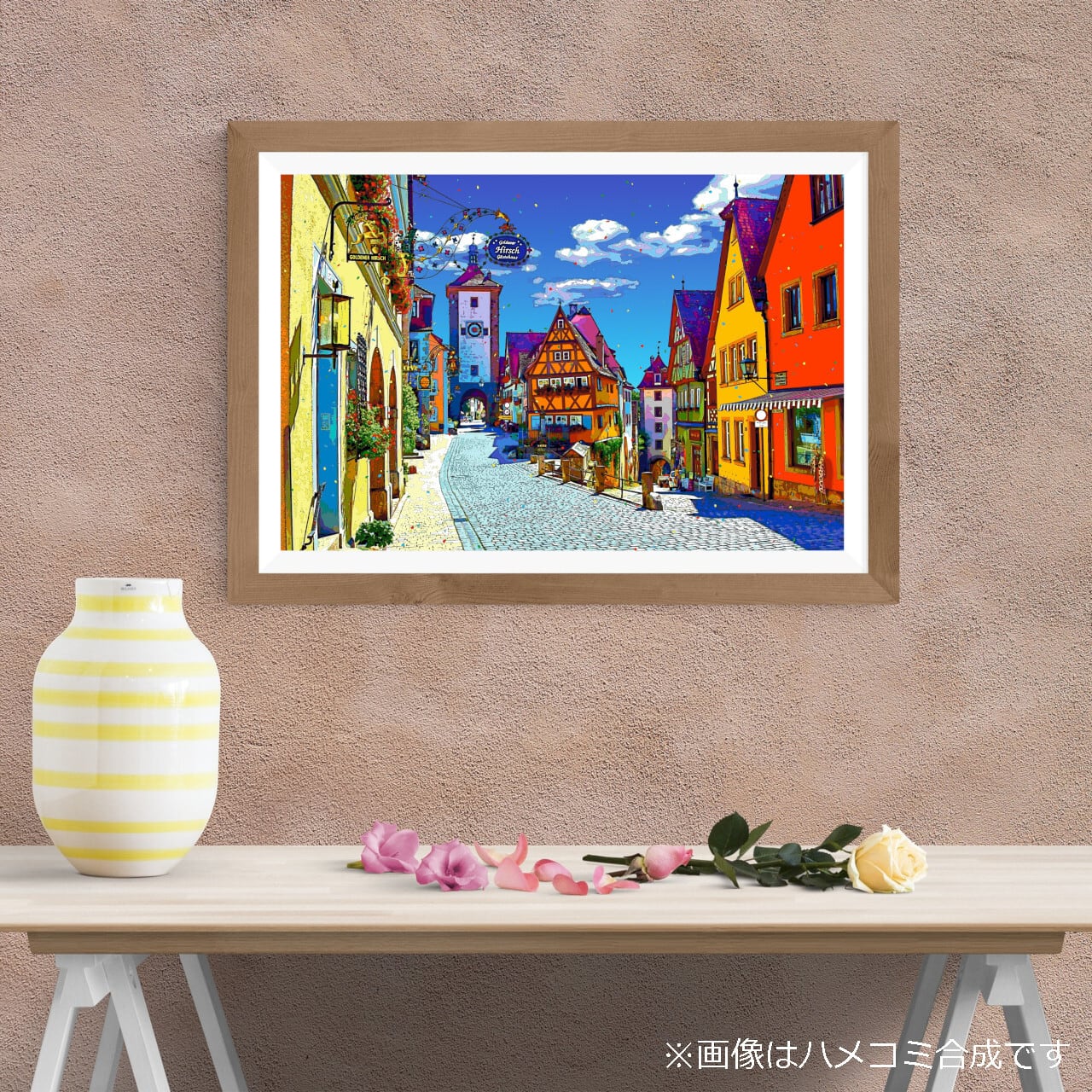 アートポスター】ドイツ ローテンブルクのプレーンライン（作品No.650