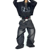 ストリート RYE CHASIN パッチワークデニムパンツ P383