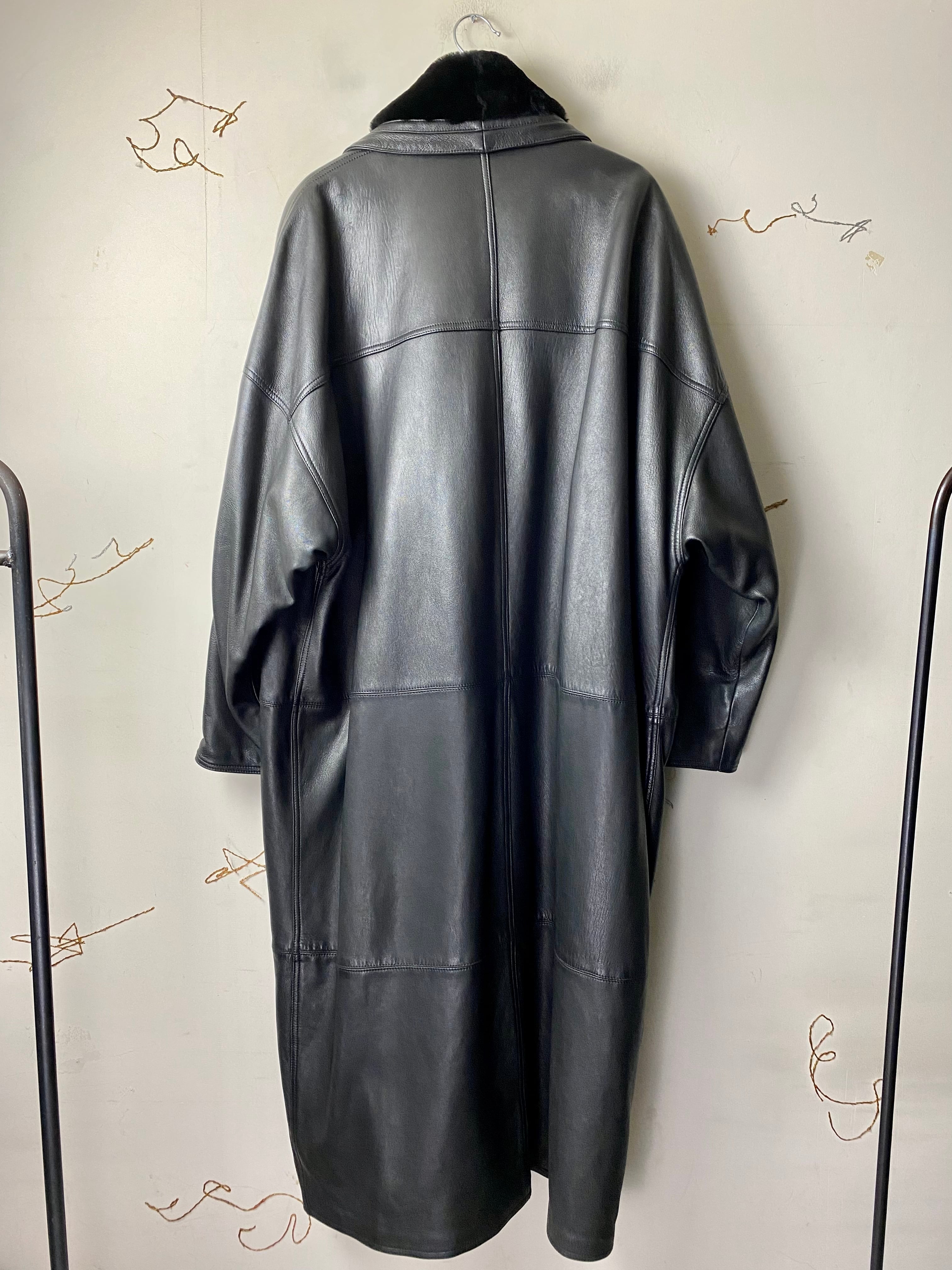 vintage GIANNI VERSACE leather riders coat | NOIR ONLINE