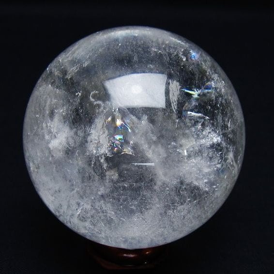 水晶 丸玉 58mm スフィア 置物 水晶玉 一点物 151-8942
