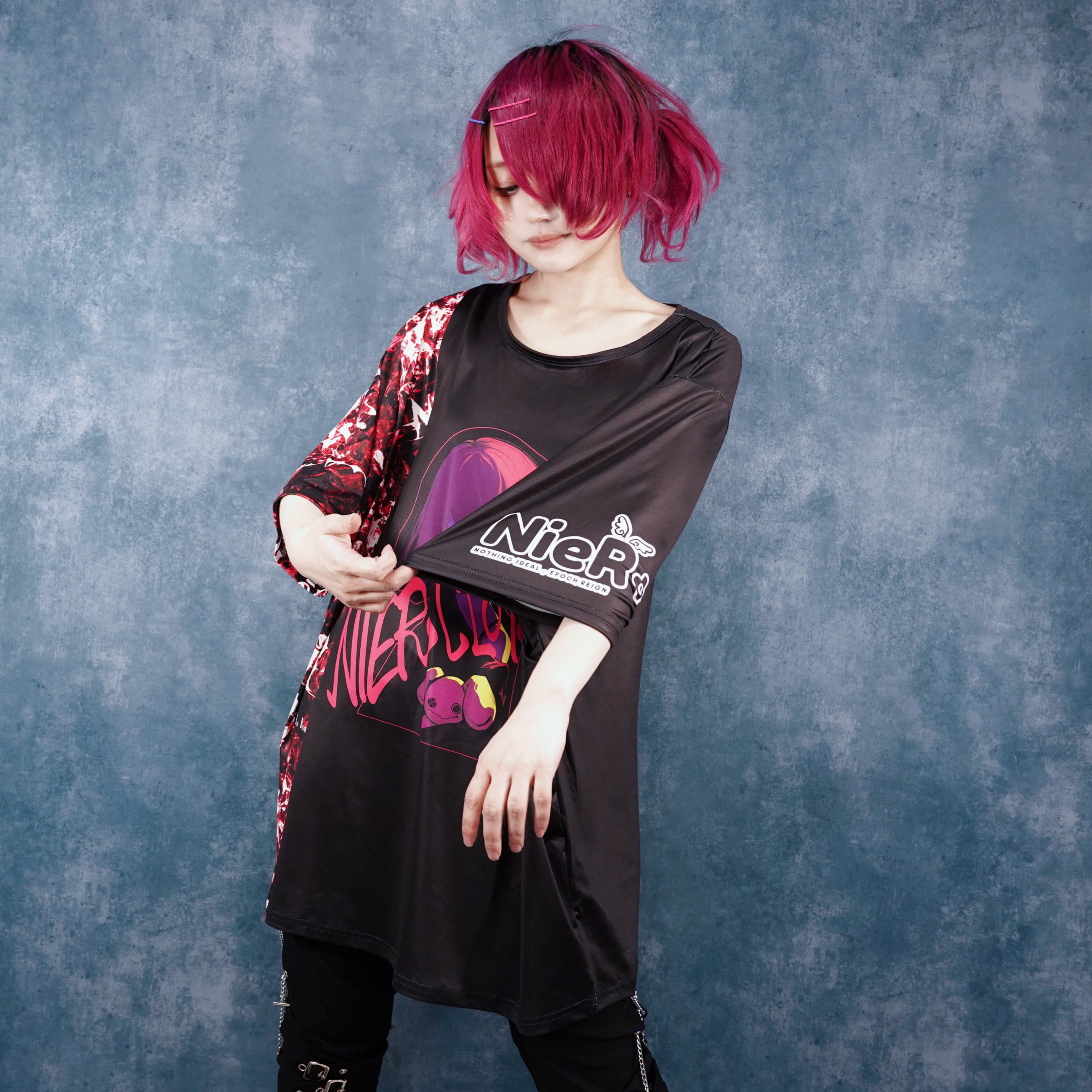 2/2日ゾロ目の日祭り》BLOOD RED PSYCHO OVERSIZE TOPS | NIER CLOTHING