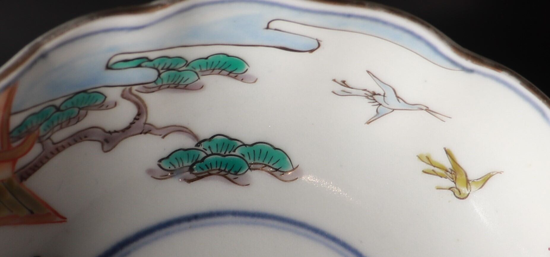 伊万里色絵人物文輪花なます皿 5客組 A | KATAKAGO_TOKYO 伊万里色絵人物文輪花なます皿 5客組 A | KATAKAGO_TOKYO