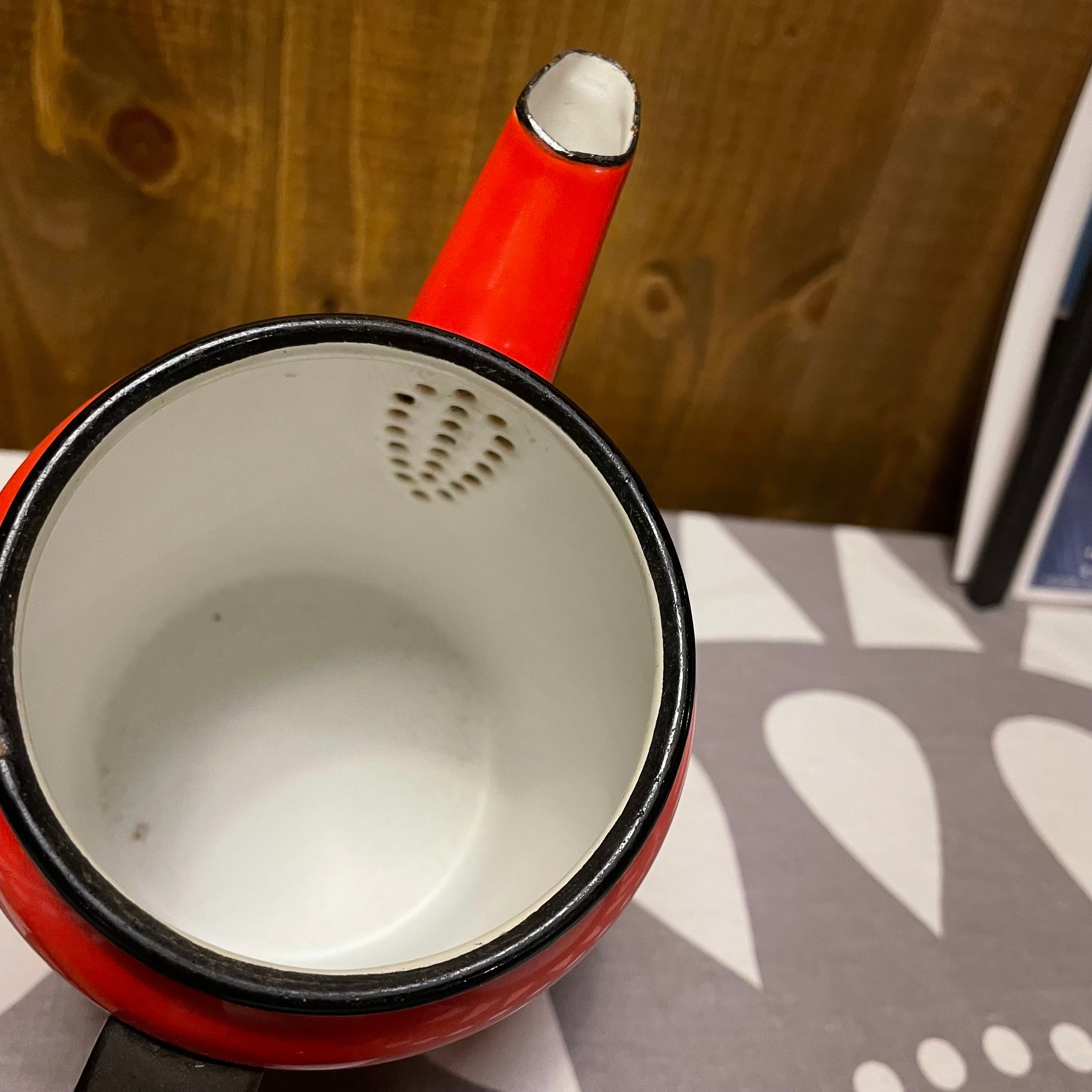 スウェーデン KOCKUMS コクムス ホーロー ケトル ヴィンテージ 赤 red