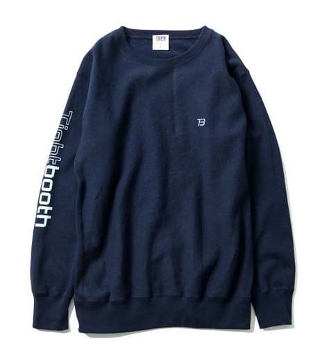 TIGHTBOOTH COLLEGE HOODED SWEAT SHIRT カラー：Black
