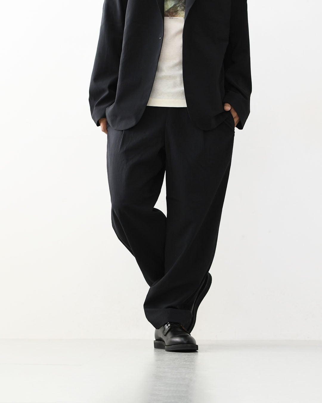 DESCENTE スーツ ブラック YA7 DESCENTE ALLTERRAIN / デサントオルテラインIO/TECH SLIM TAILORED