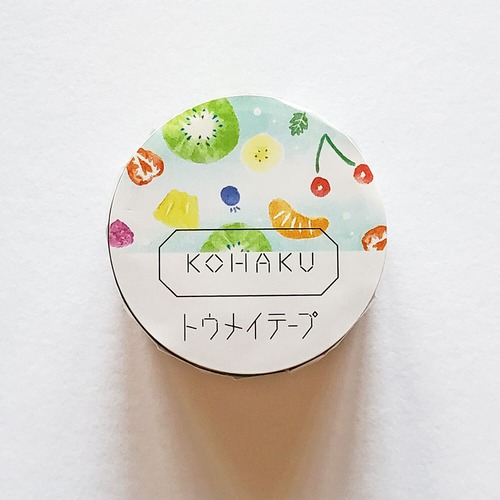 KOHAKU トウメイテープ透明クリアマスキングテープ　フルーツパンチ