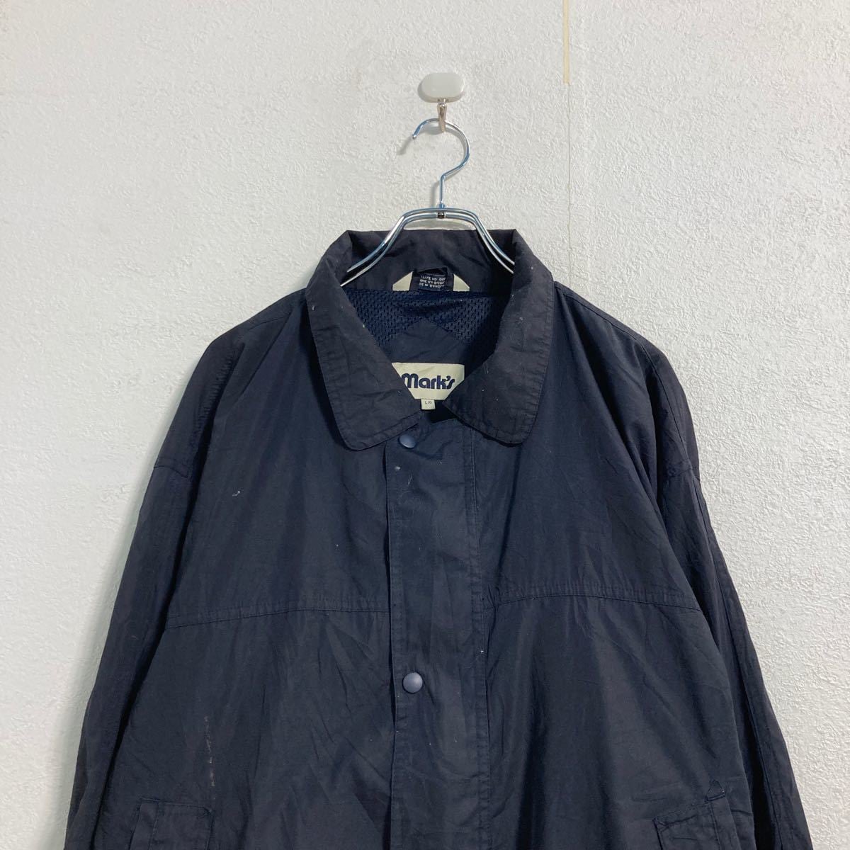 Mark's ダービー ジャケット L ネイビー ブルゾン 古着卸 アメリカ仕入