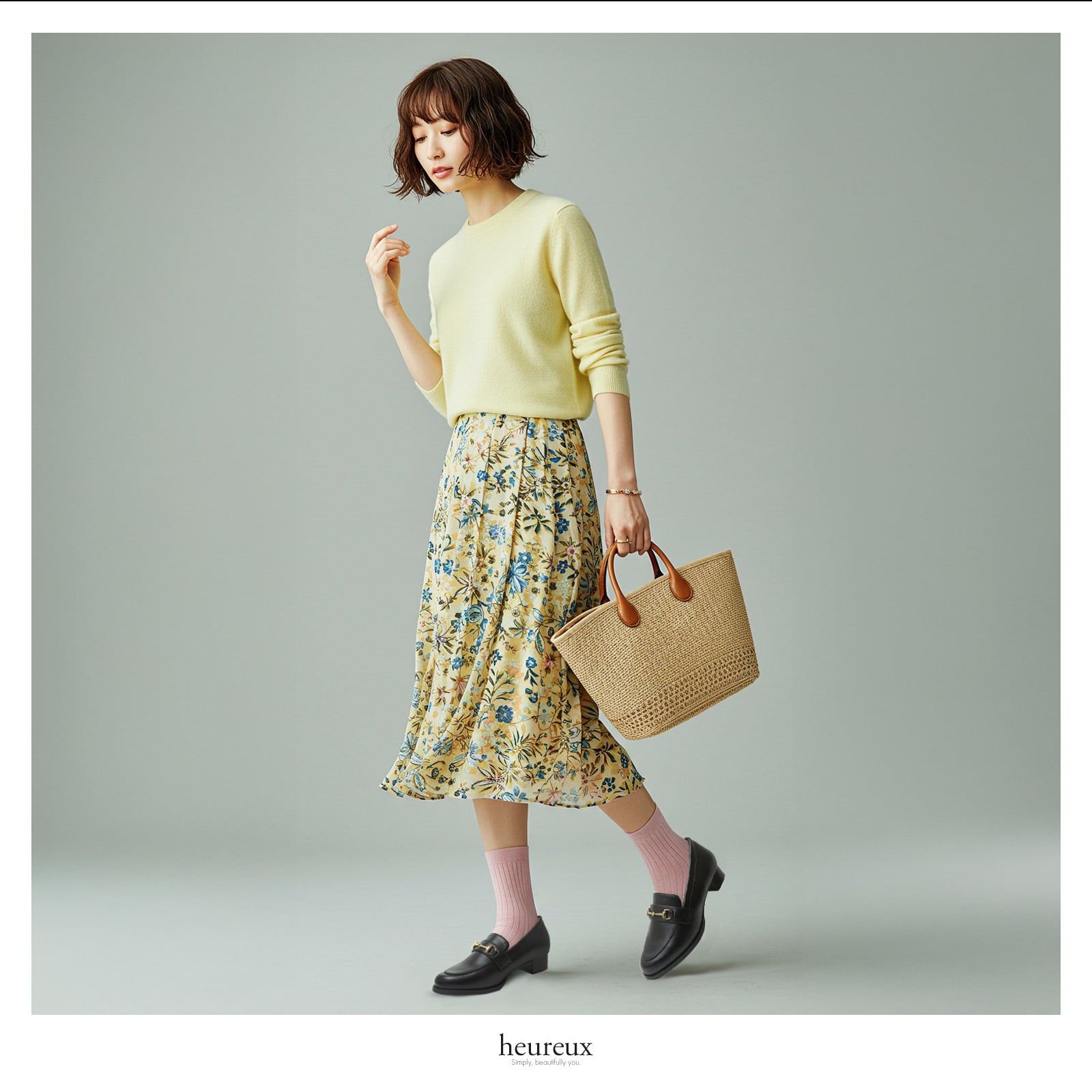 ウール?（heureux）/ビットローファー レディース 歩きやすい 3．5cm 美脚 ヒール 通勤 オフィスカジュアル ビットローファー 歩きやすい 3.5cmヒール HMG-1 | Merry Avenue BASE店