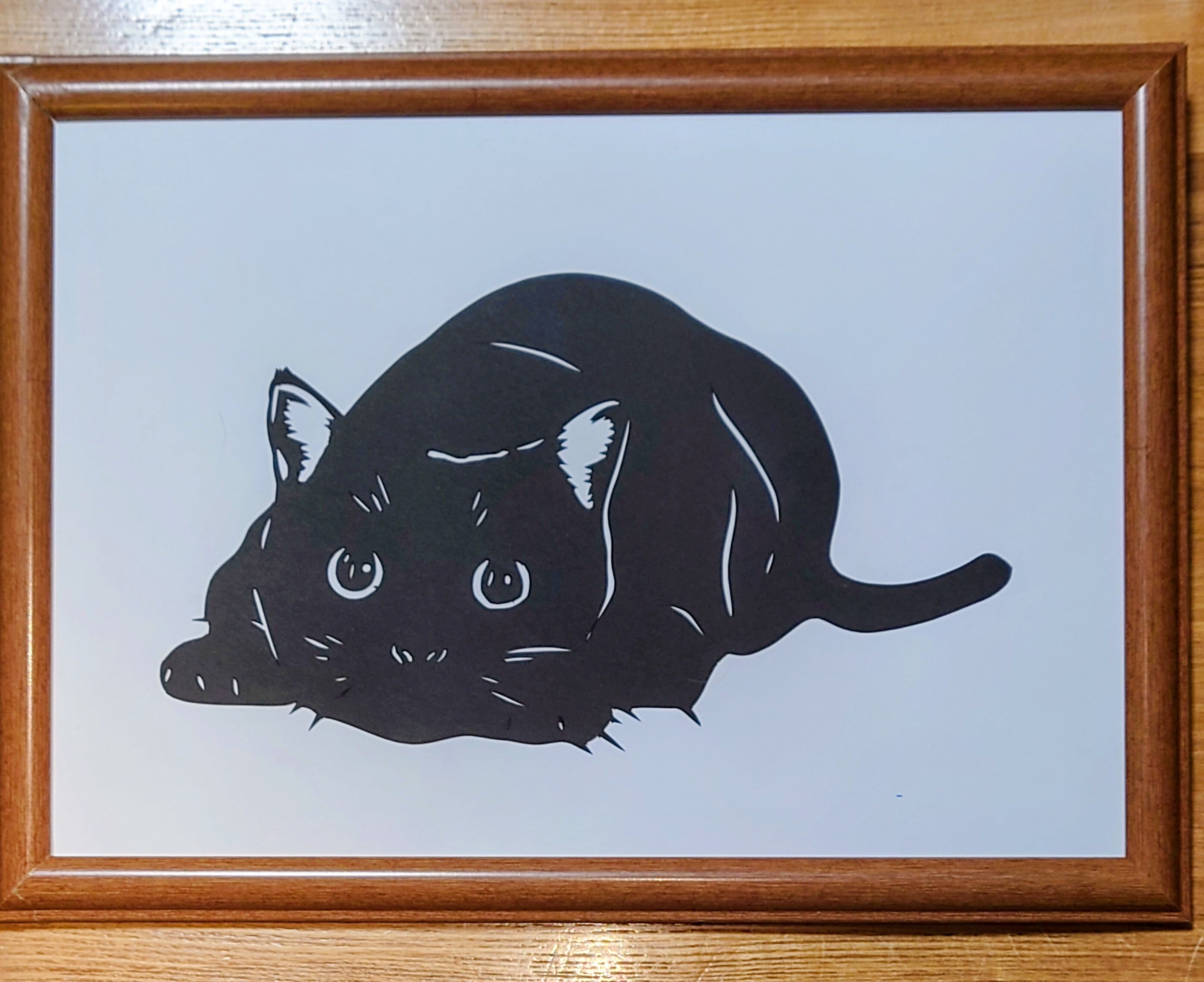 切り絵 ひまわりと猫 | Miyu工房 Paper Cutting