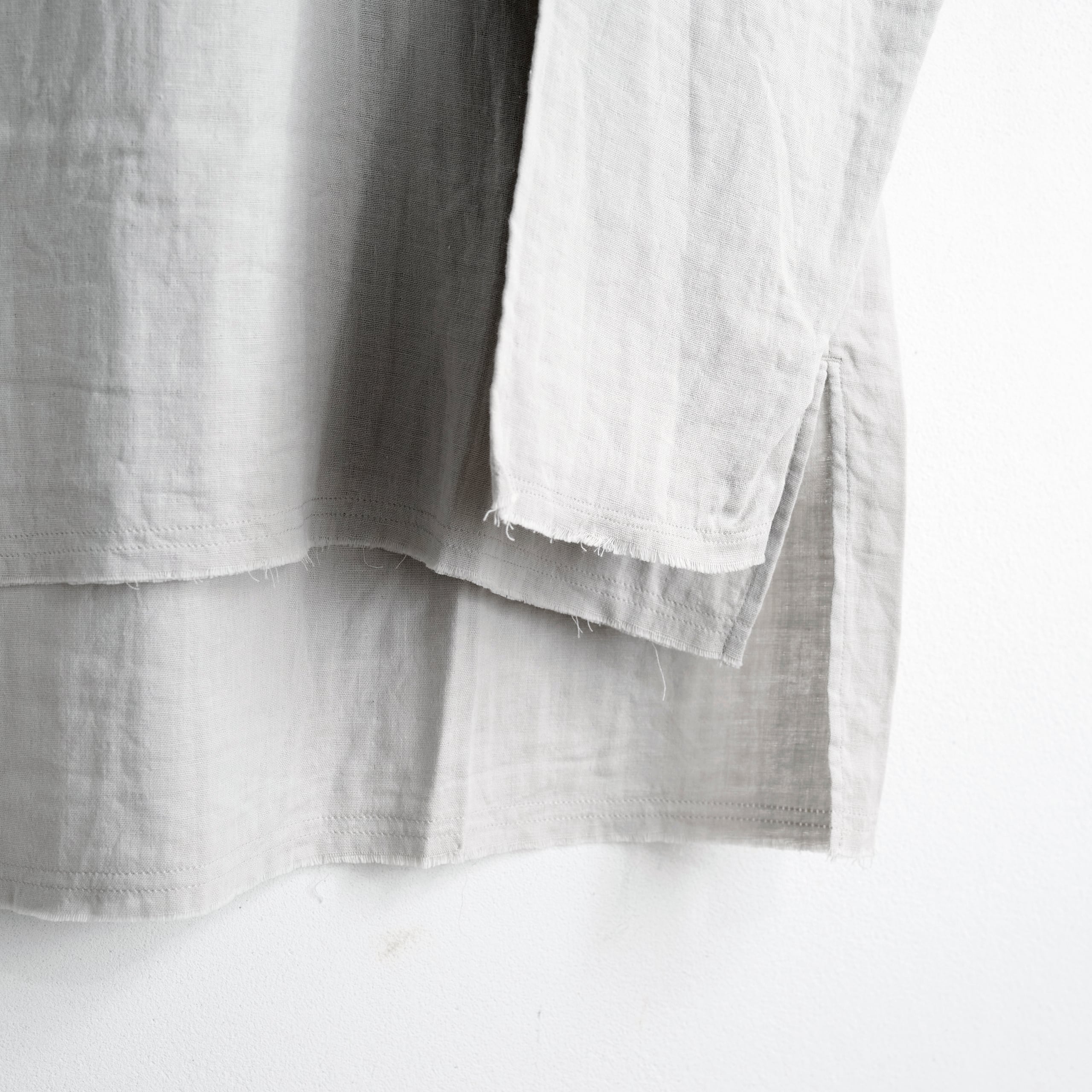 suzuki takayuki スズキタカユキ gauze shirt clousy grey size02