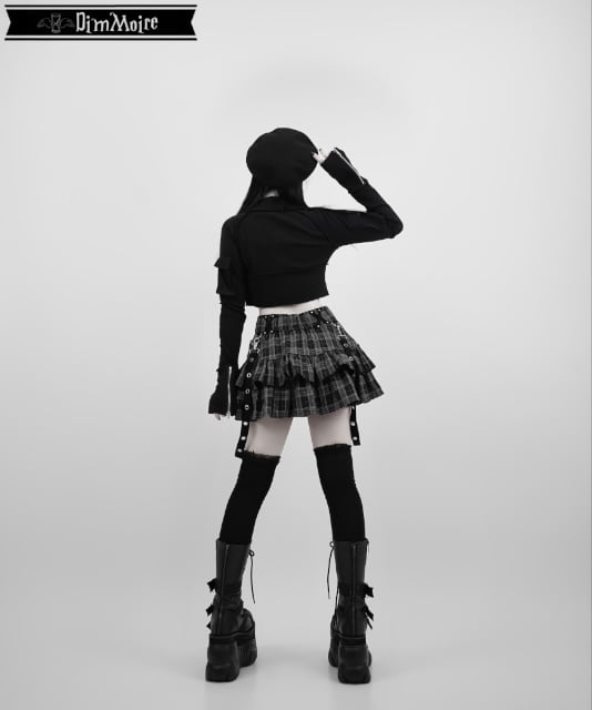 ディムモアール DimMoire PUNK フリル ミニスカート チェック PUNKフリルミニスカートII【チェック】 | DimMoire