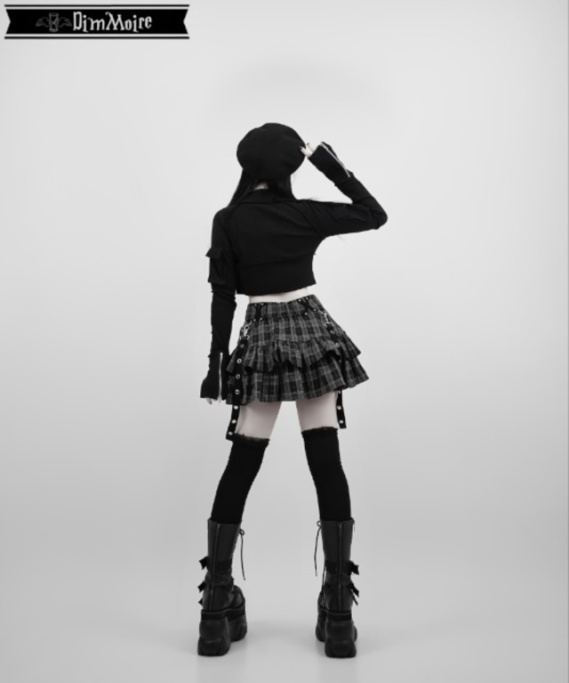 【受注予約商品】PUNKフリルミニスカートII【チェック】