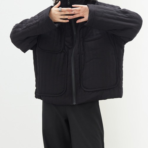 キルティングスタンド中綿ジャケット  ジャケット　10041