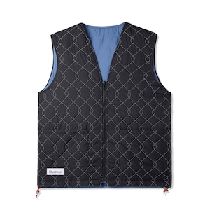 BUTTER GOODS CHAINLINK REVERSIBLE PUFFER VEST BLACK サイズL