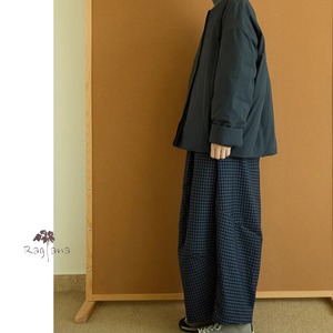 ラウンドネックコットンコート 3col Y 250520