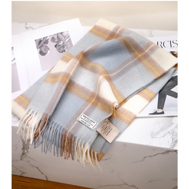 【ストール】ストール マフラー レディース ショール 可愛い おしゃれ 20代 30代 40 代 春 秋 冬 きれいめ 大人 可愛い 大判 ストール  チェック ブルーブラウン 水色 グレーピンクホワイト グリーン 緑 ホワイト 白 グレーホワイト