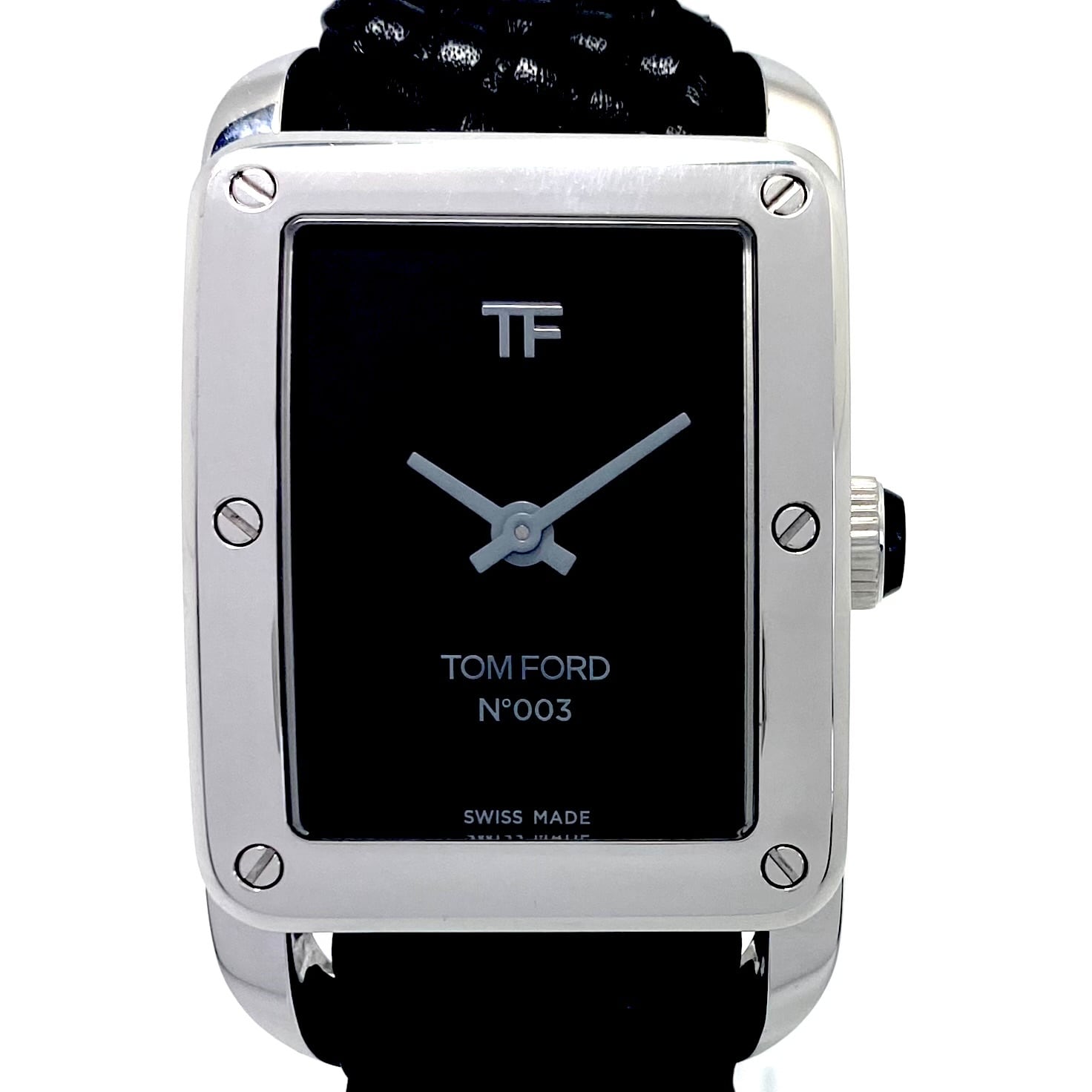 【美品】腕時計 メンズ トムフォード TOM FORD N.003 TFT003001 クォーツ 黒 2針 革ベルト 美品】腕時計 メンズ トムフォード TOM FORD N.003 TFT003001 クォーツ