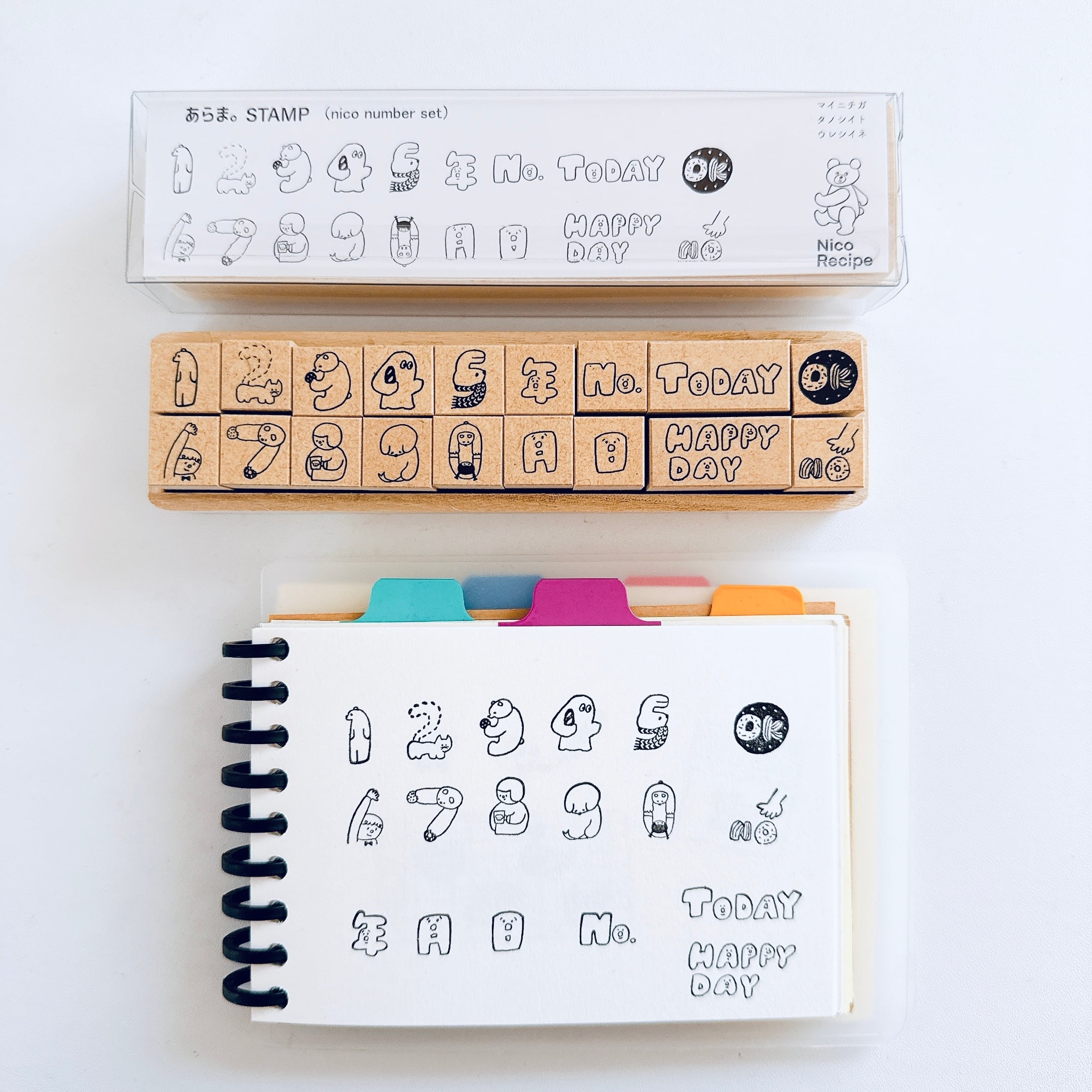 ニコレシピSundayハンコ ニコレシピ スタンプ8点 ¹³ Nico-Recipe
