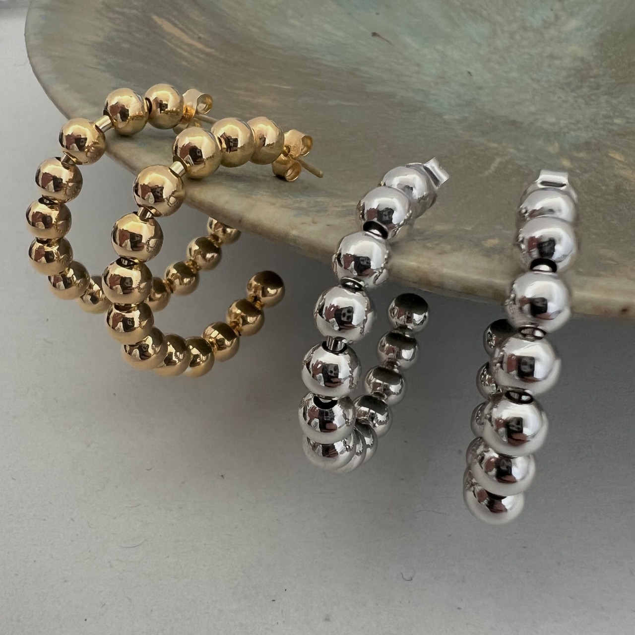 S925 Ball hoop pierce (P49)