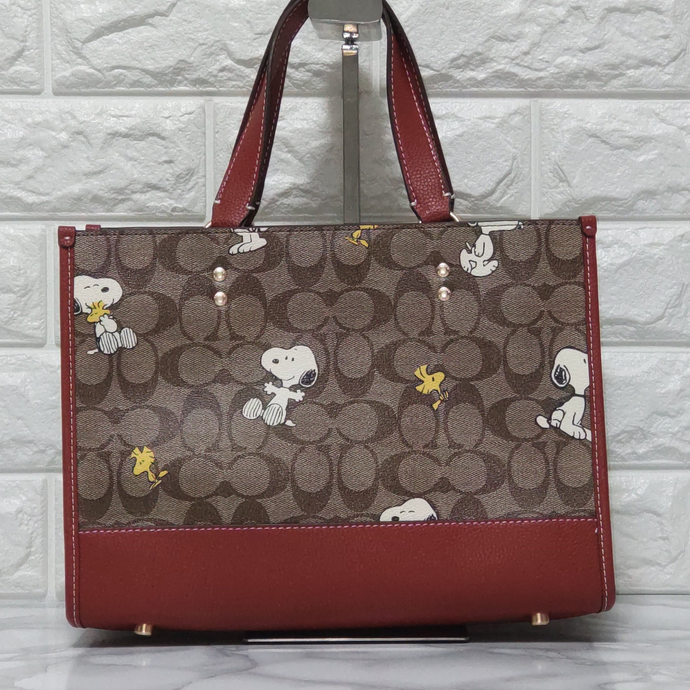 COACH コーチ スヌーピー トートバッグ デンプシー キャリーオール 