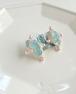 氷飴アクアマリン/ピアス