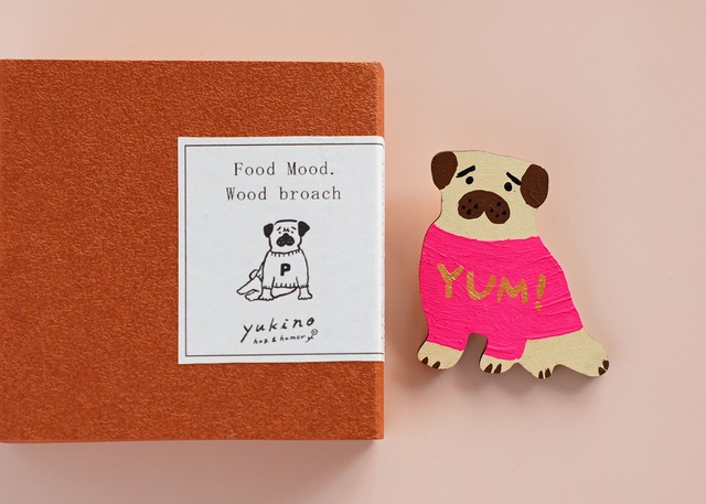wood objet 原画 ミニブローチ-7