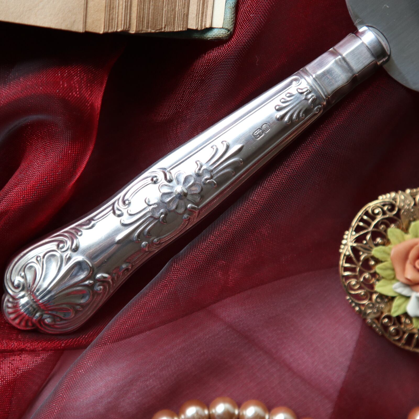 イギリスシェフィールドシルバープレートサーバー