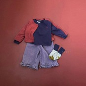 韓国子供服 / 26Autumn / raker / ハートアイレットカーディガン / 女子服 / キッズ服 / 秋服 *XS~XXL*