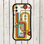受注生産 iPhoneケース カラフル路線図の都市マップ｜路線図風 UMAP041B