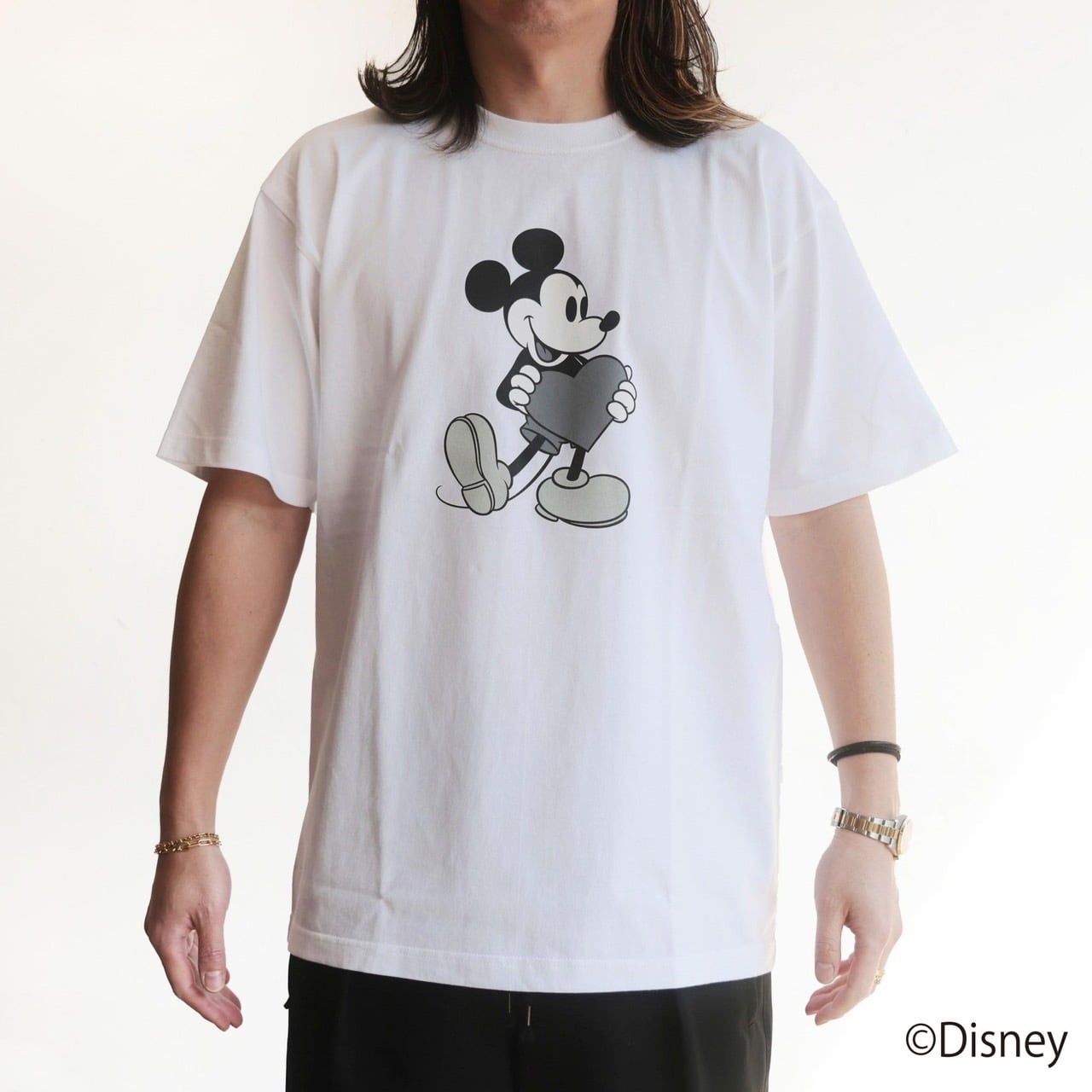 (新品)【AYAKANEKO×L’ESSAGE】MICKEY Tシャツ