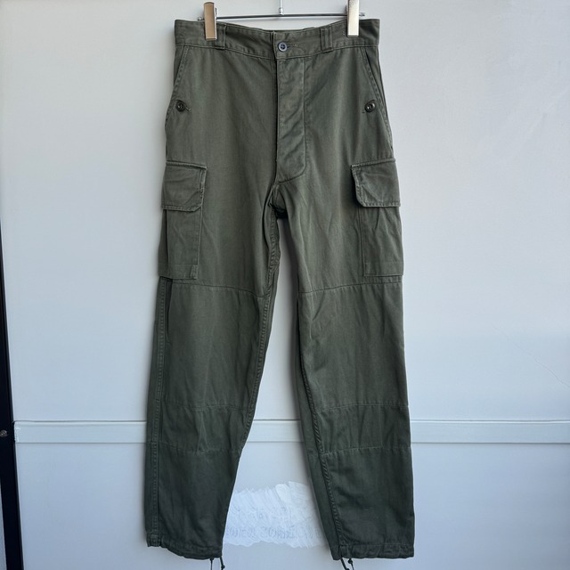 フランス軍 French Army M64 パンツ 60s ダブルニー ミリタリー ヴィンテージ古着 76C(S-R)