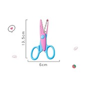 YFFSFDC ハサミ ギザギザ 6種類セット クラフトはさみ かわいい カラフル レースはさみ ペーパーアート 子供用 はさみ 山型 波型 手作り DIY道具 可愛い