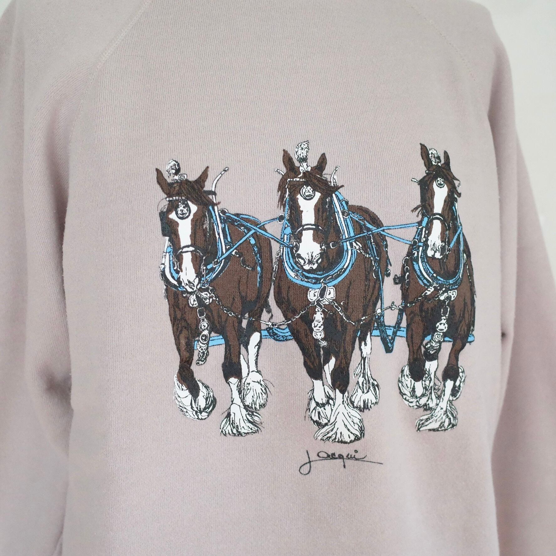 80s Hanes horse print sweat
